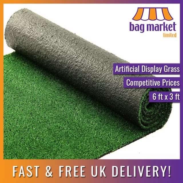 2m x 1m Artificial Display Grass Roll - 10mm - Model, Market, Butcher, Florist