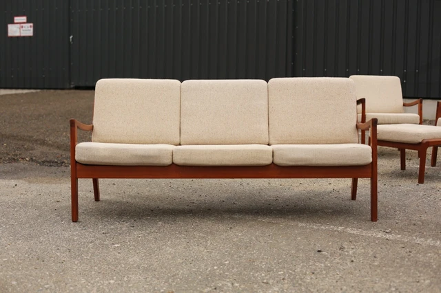 TRUE VINTAGE CADO ""SENATOR"" COUCH Ole Wanscher Teak 60s Danish Modern Denmark