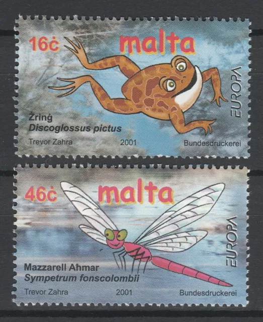 Malta 2001 CEPT Europa 2 MNH stamps