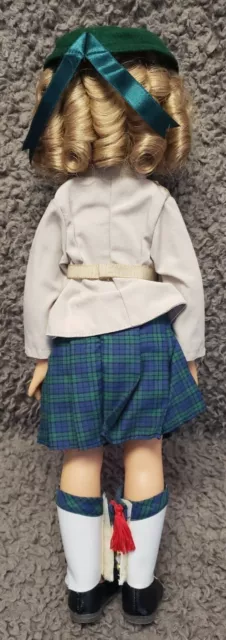 Vintage 16" Shirley Temple Wee Willie Winkie Doll by Danbury Mint w/ Green Kilt 3