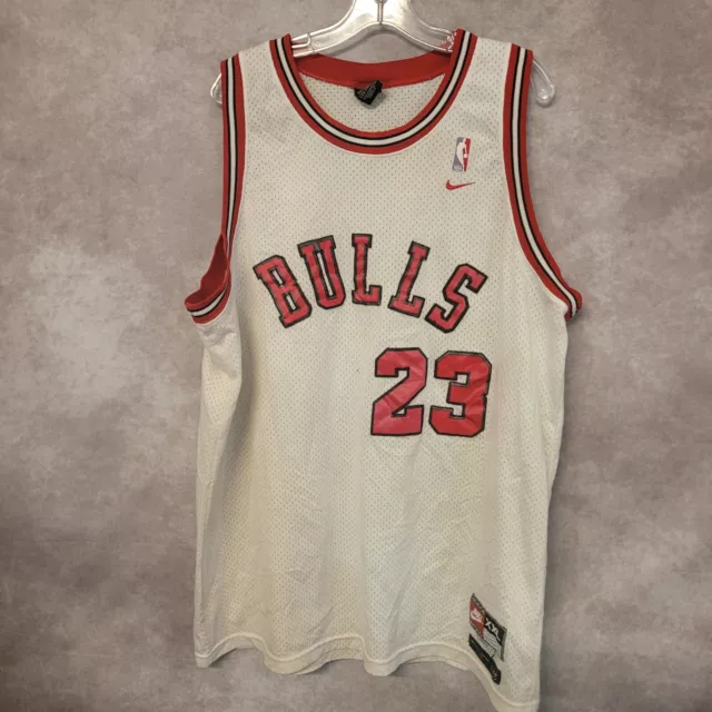 VINTAGE NIKE NBA Chicago Bulls Michael Jordan 23 Rookie Swingman Jersey ...