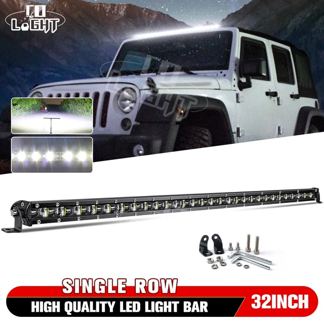 Barre LED De Travail 7 Pouces - 6000LM - IP68 - Pour 4x4, Camion, SUV - Neuf