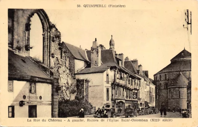 CPA QUIMPERLÉ La rue du Château (141270)