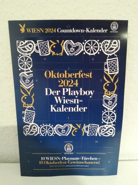 PLAYBOY DER PLAYBOY Wiesn-Kalender Oktober Fest 2024 Neu und unbenutzt EUR 1,99 - PicClick DE
