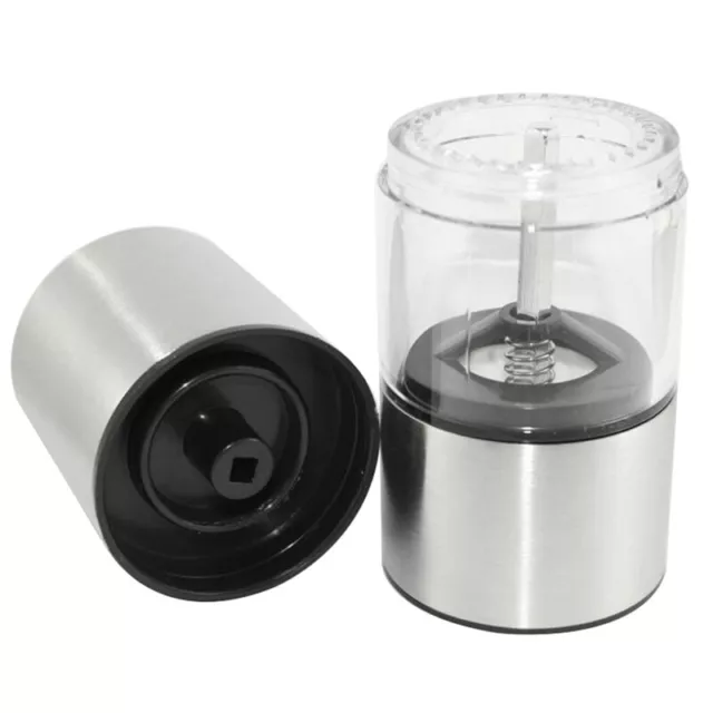 1Pc Kitchen Stainless Steel Manual Salt Pepper Grinder Portable Mill GrindQU TAI