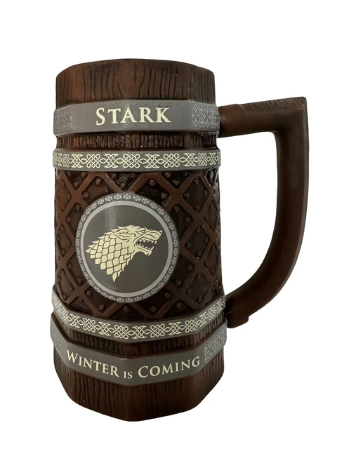 Official Game Of Thrones Beer Stein Ale Tankard House Of Stark And Lanister
