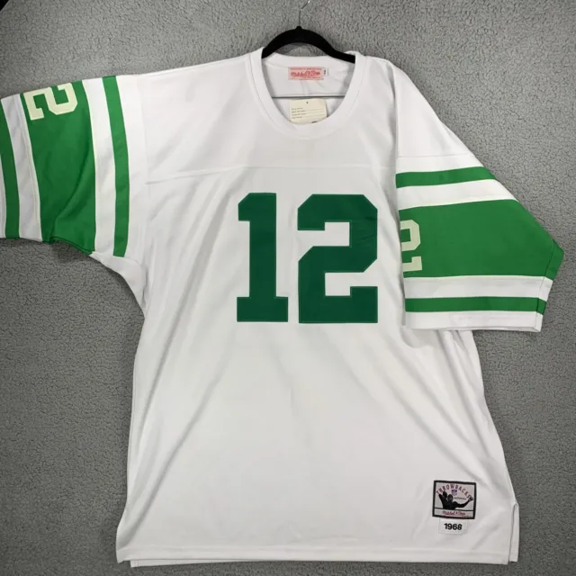 Joe Namath Jersey Mitchell & Ness AUTHENTIC NWT New York Jets Throwback Size 56