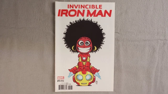 Invincible Iron Man #1 Variant cover art by Skottie Young Marvel comics 2017