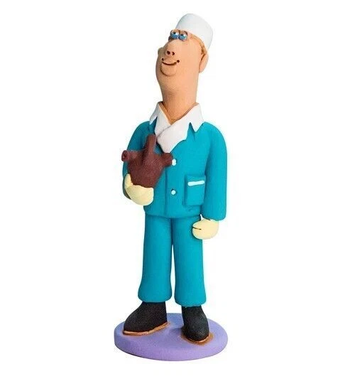 Docteur en médecine Cardiologue avec cœur Figurine ukrainienne russe en...