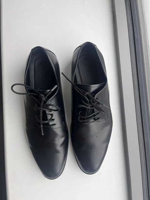ZARA MENS LACE Up Black Dress Shoes 16.15 - PicClick UK