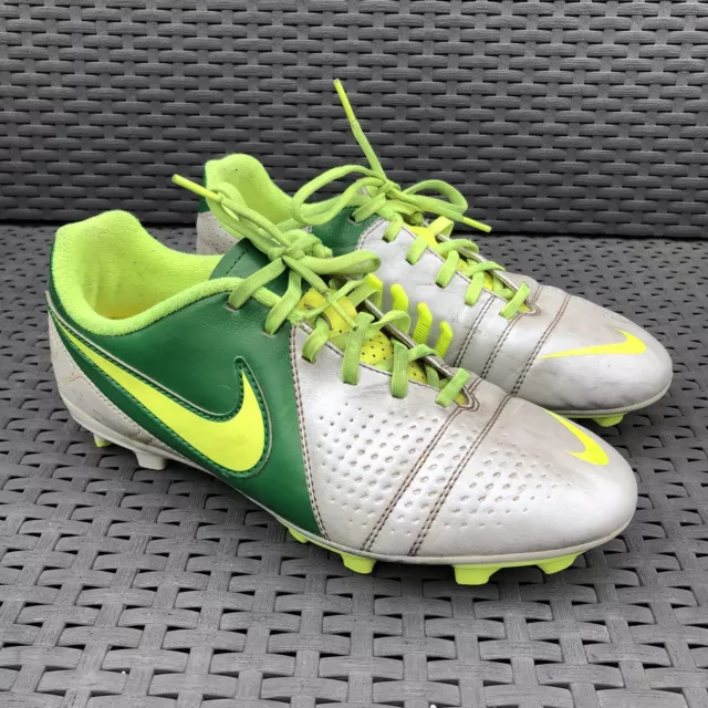 Nike CTR360 Libretto III FG Football Boots Silver/Green - Size UK 5.5 / EU 38.5