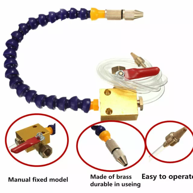 Mist Coolant Lubrication Spray System For Air Pipe CNC Lathe Milling Drill XY