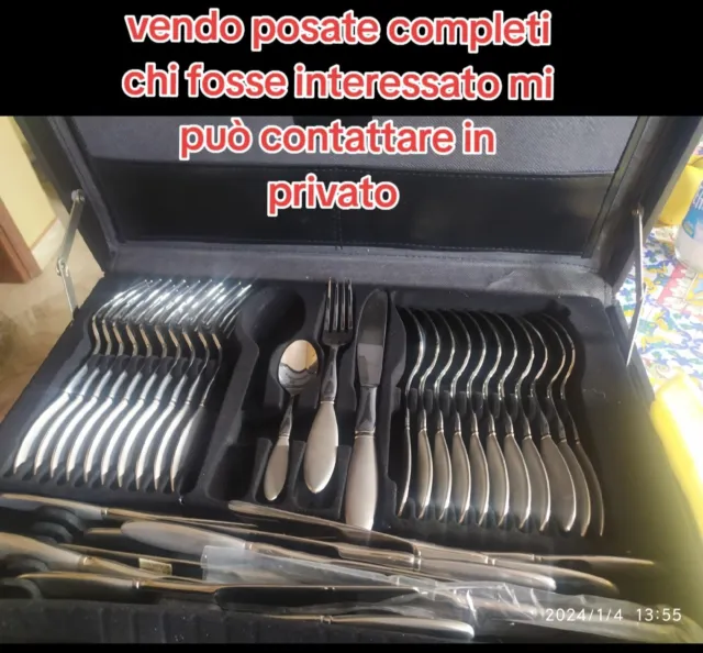 servizio Set posate acciaio inox PINTINOX MONIX PINTI INOX