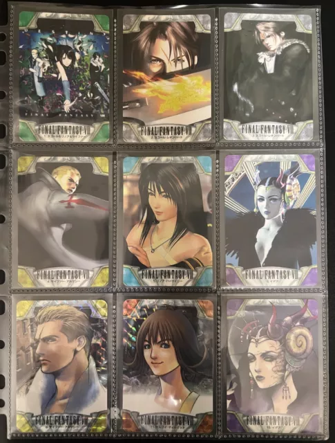 Final Fantasy 8 VIII Trading Card Near-Complete Bandai Carddass 1999 Japanese