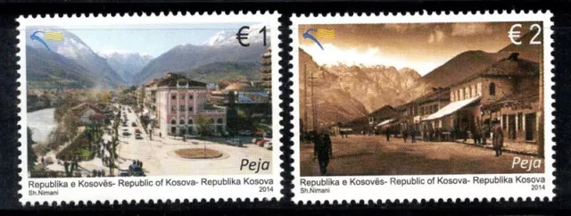 Kosovo 2014 Mi. 275-276 Neuf ** 100% Pec ville, vues