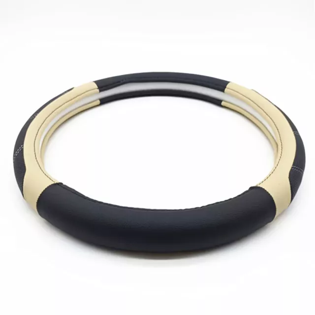 Car Steering Wheel Cover Luxury Leather Anti Slip Protector Decoration Accessory