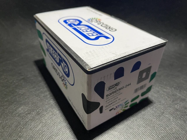 SELECTRIC SGRID360-244 Interruttore frontale 1 banda nero opaco - 10/Scatola (UK) JOBLOT