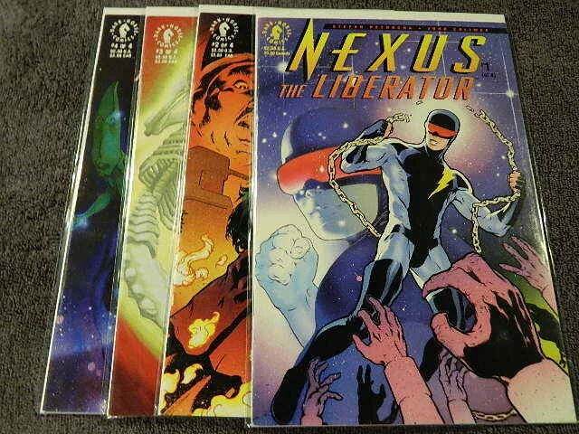 1992 DARK HORSE Comics NEXUS The Liberator #1-4 Complete Limited Series - VF/MT