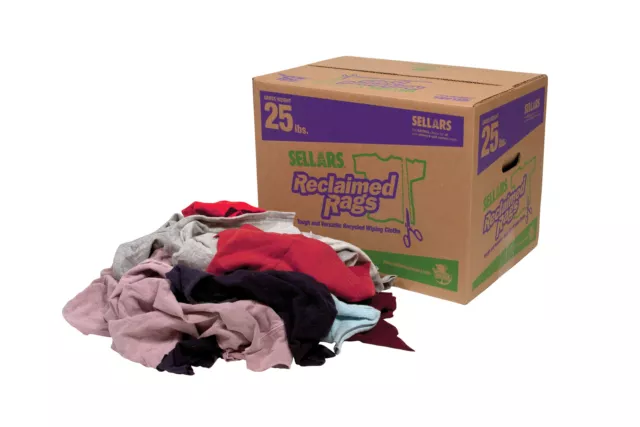 SELLARS RECLAIMED COLORED Fleece Rags - 25lb Box $56.74 - PicClick