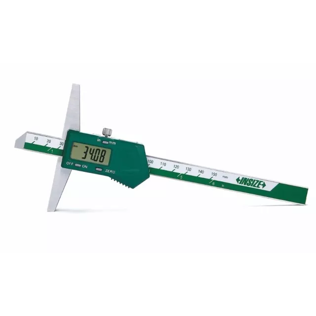 Insize 1141-200A Digital Depth Gage Standard Type Range 0-200mm/0-8"
