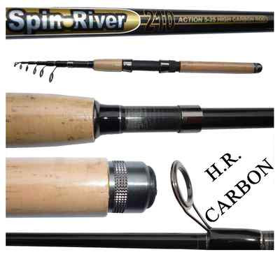 Carson CANNA 2.40Mt az 5/10g SPINNING CARSON BASS TROTA CAVEDANO MARE LAGO CUCCHIAINO 