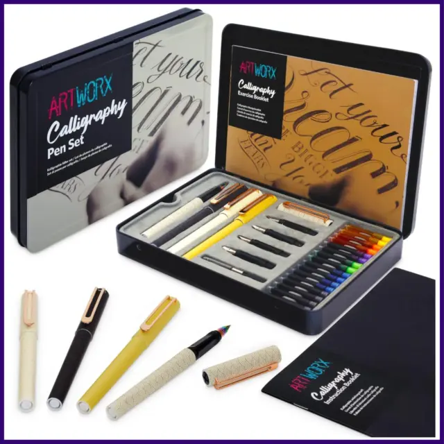 Artworx Calligraphy Pen Set Caligraphy Beginners Set Art and Crafts For Adults