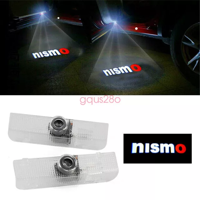 2× Laser Door Logo Ghost Shadow Projector Lights For Nissn Nismo Altima Maxima