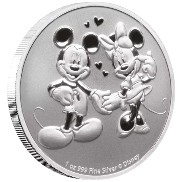 Silbermünze Disney™ Mickey Mouse™ & Minnie Mouse™ 2020 - Niue - 1 Oz ST