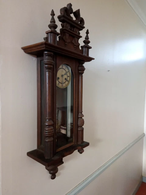 Horloge Murale JUNGHANS Plaquée Or – Cristal – Style Hollywood Regency – Vintage