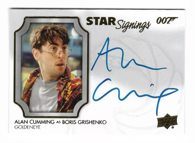 Alan Cumming James Bond 007 Villains & Henchmen Star Signings Auto SP Autograph