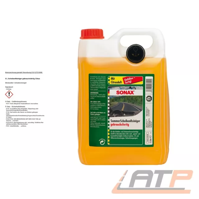 Pulitore Dischi Sonax 5 Litri Pronto All'uso Detergente Concentrato Agrumi