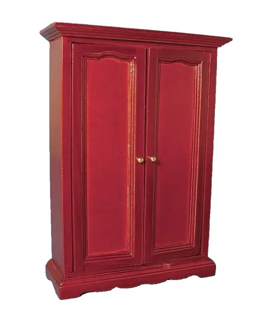 1/12th SCALE DOLLS HOUSE  WARDROBE  IN  MAHOGANY WOOD