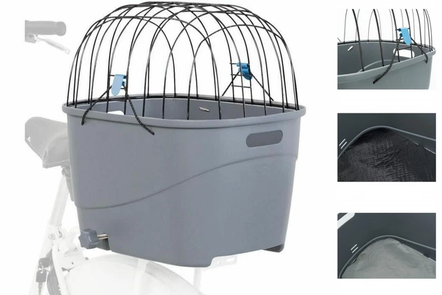 Contenitore Trasporto Trixie 13115 Bicicletta Grigio Metallo Plastica 36 X47 X46 Cm