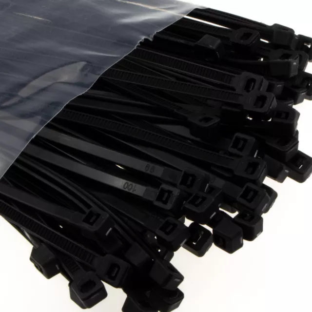 Cable Zip Ties [300pcs] Nylon Wraps High Quality Strong 150mm/200mm/250mm/300mm