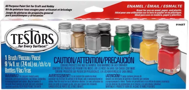 Testors 9146XT Promotional Enamel Paint Set( Packaging may vary)