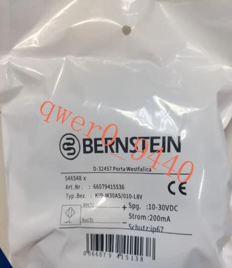 1PC NEW BERNSTEIN proximity switch sensor KIB-M30AS/010-L8V