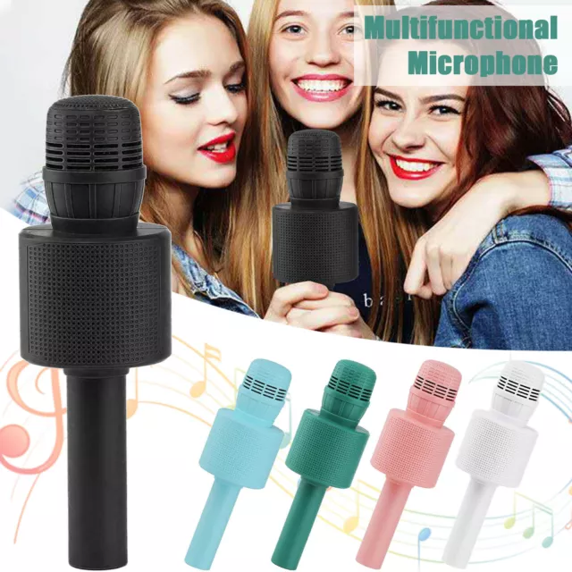 Wireless Bluetooth Handheld Karaoke Microphone Speaker KTV Player Mic Party