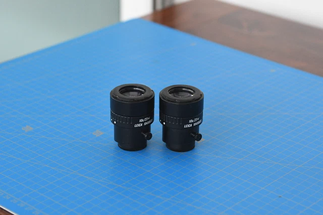 Pair of Leica 10x/23B 30 mm Widefield Eyepiece for Stereo Microscope PN 10450630