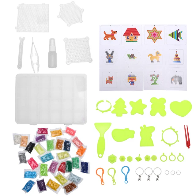1 juego de perlas de fusión de agua multicolor hágalo usted mismo Sticky Bead juguete