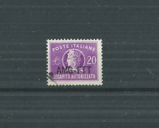 Italy AMG FTT Trieste Authorized Delivery 1954 20L  used Sass 5A signed sieger