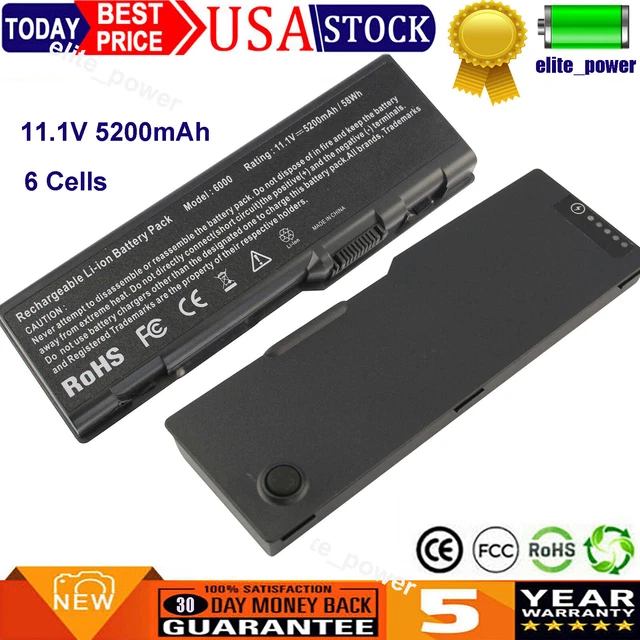 6 Cells Laptop Battery for DELL Inspiron 6000 9200 9300 9400 XPS Gen 2 E1705 NEW