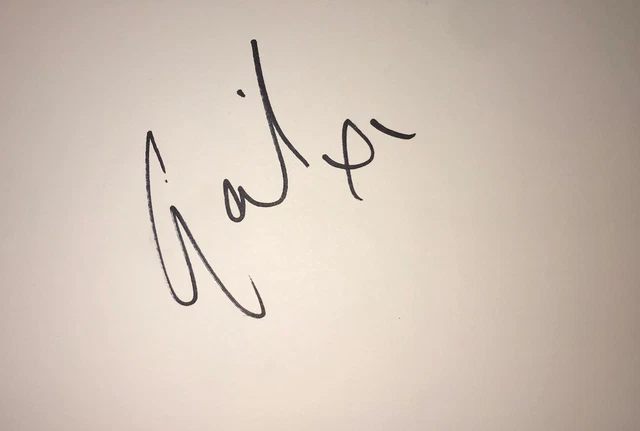 Gail Porter Signed 6X4 White Card Tv Autograph Scottish Presenter & Fhm Model