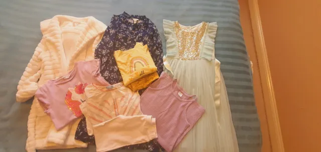 girls clothing bundle 7-8 years Monsoon, Next, River  Island, H&M