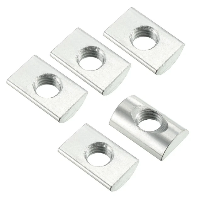 M8 Moitié Rond Roll-in Noix pour 4040 Séries Aluminium Extrusions face 15Pcs