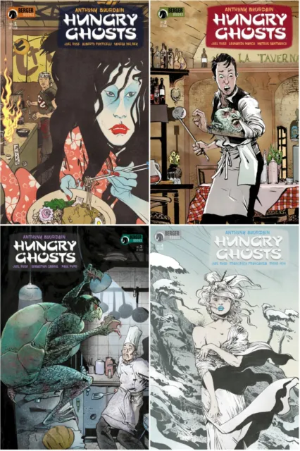 ANTHONY BOURDAIN HUNGRY GHOSTS 1 2 3 4 Dark Horse Comics Set TV No Reservations