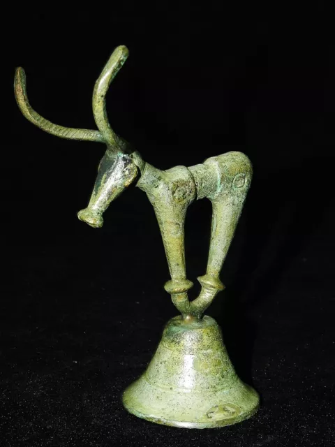 (A122b) Campana de mesa africana bronce
