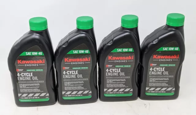 Kawasaki Pack of 4 99969-6296 Genuine OEM K-Tech SAE 10W-40 4-Cycle Engine Oil ?
