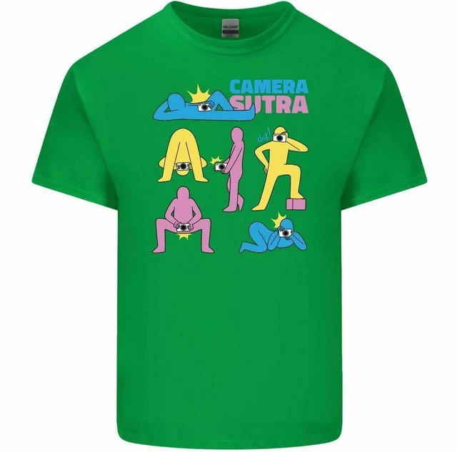 T-shirt divertente da uomo Camera Sutra fotografia fotografo nudo rude 5