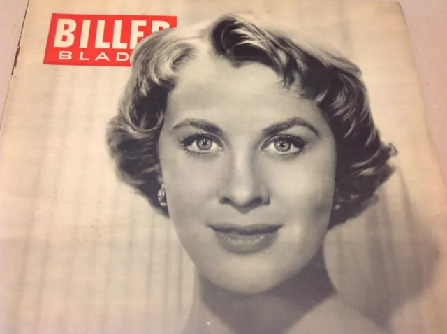 MAI ZETTERLING SWEDEN ON FRONT COVER VINTAGE DANISH Magazine Billed-Bladet 1954 3