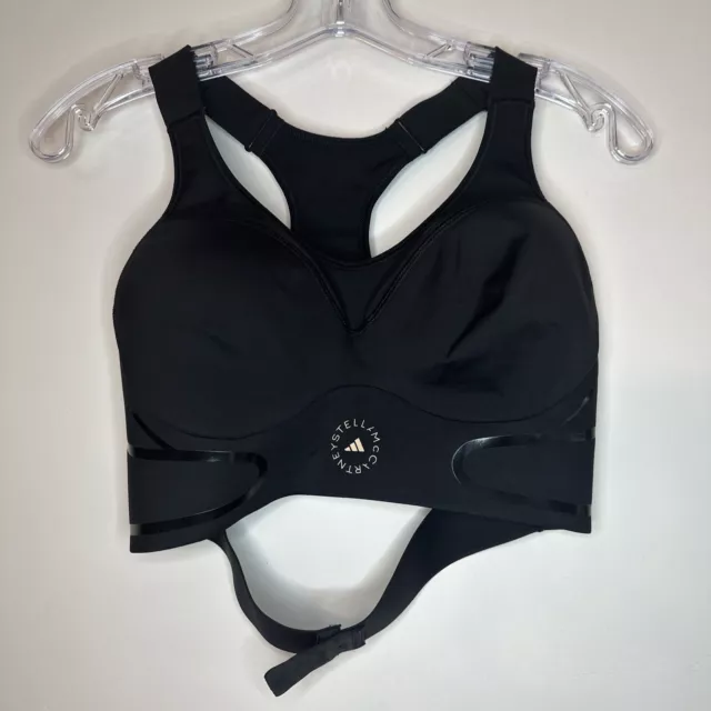 Adidas Stella Mccartney Ladies Sports Bra Black Size M/L TruePace High Support